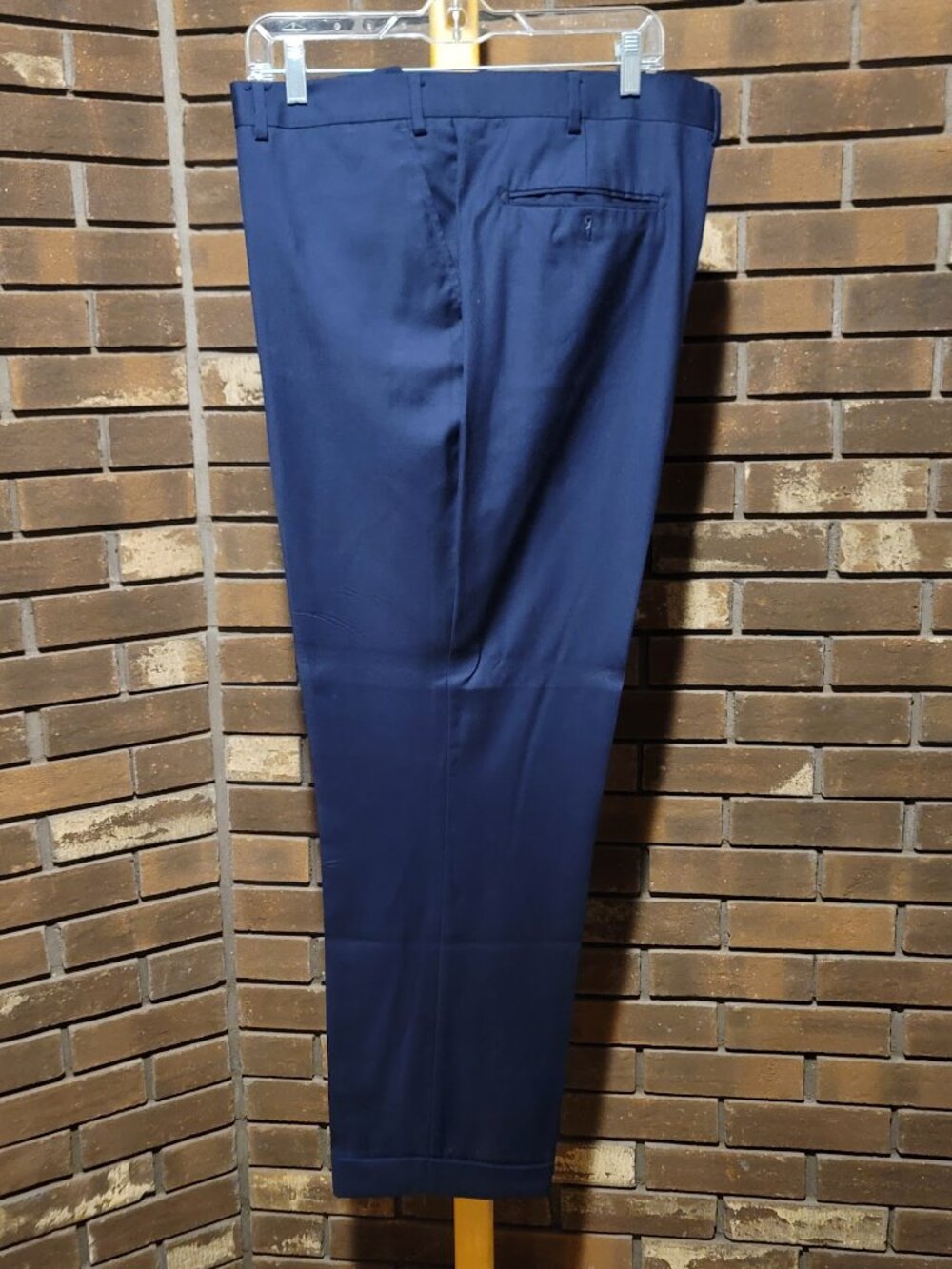 Mantoni Italy Men's Navy Blue Dress Pants - 44x38 - 100% Virgin Wool